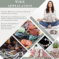 Vista 4 de ZAICUS Iolite - Piedras crudas para joyería de más de 1,000 quilates, piedras en bruto para pulidor de rocas, fabricación de joyas, pulido, cabbing