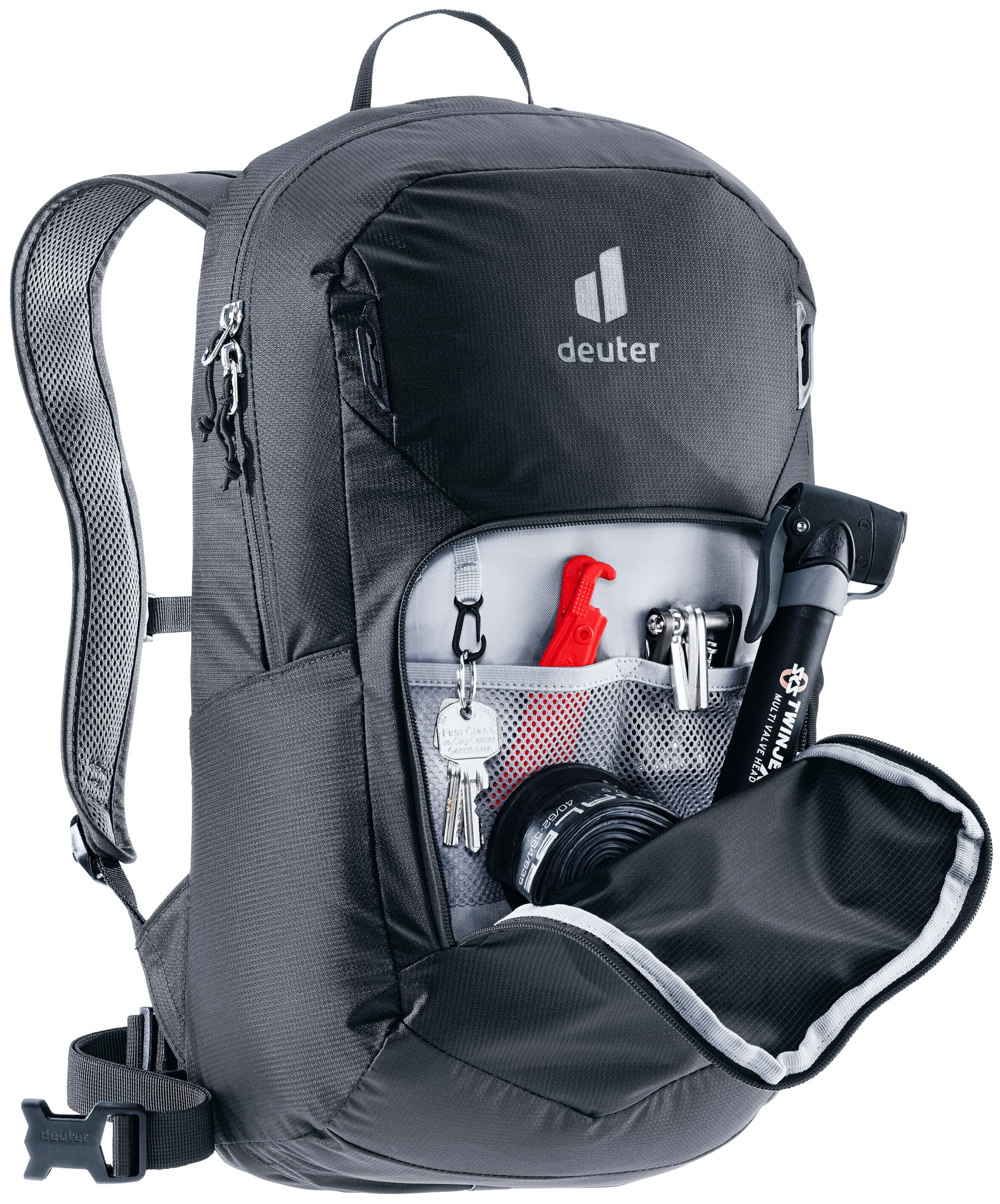 Deuter Bike I Lite 16 Zaino da ciclismo leggero con parapioggia e porta-casco