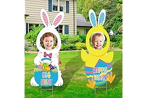 Easter Face Yard Sign Decorations