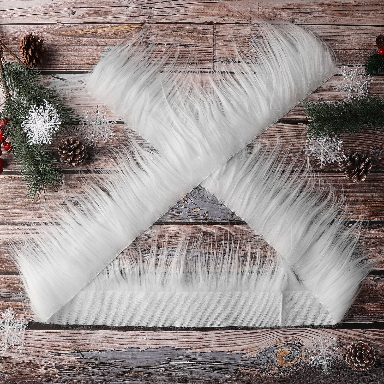 Lusofie 2 stuks voorgesneden strips van imitatiebont, 2 x 60 inch/5 x 152 cm, bont, pluizig, donzig, knutselbont voor kabouters, baard, kerstman, haar, dwerg, cosplay, kostuum, doe-het-zelf Lusofie 2 stuks voorgesneden strips van imitatiebont, 2 x 60 inch/5 x 152 cm, bont, pluizig, donzig, knutselbont voor kabouters, baard, kerstman, haar, dwerg, cosplay, kostuum, doe-het-zelf