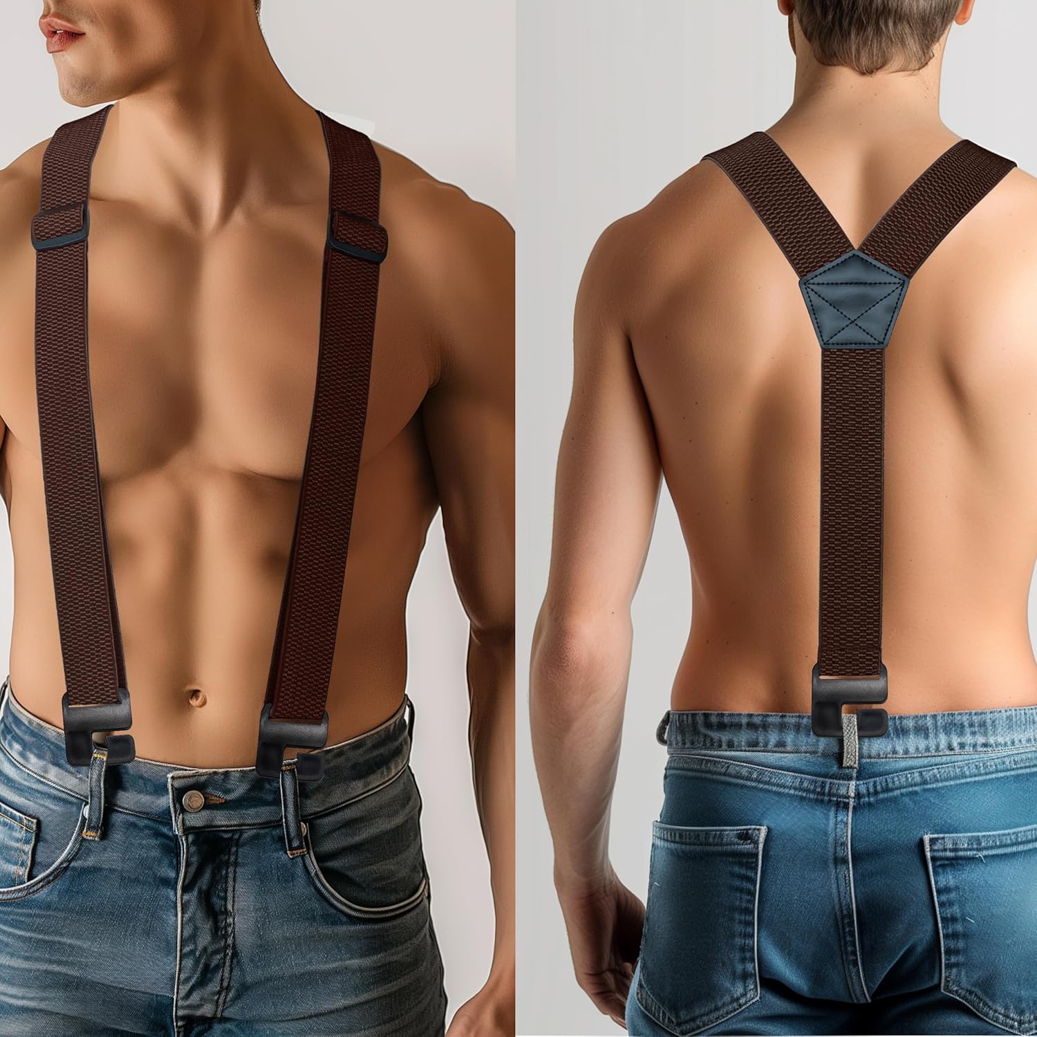 JEMYGINS Hidden Suspenders 1.48" Under Clothing Work Suspender for Men - Image 2
