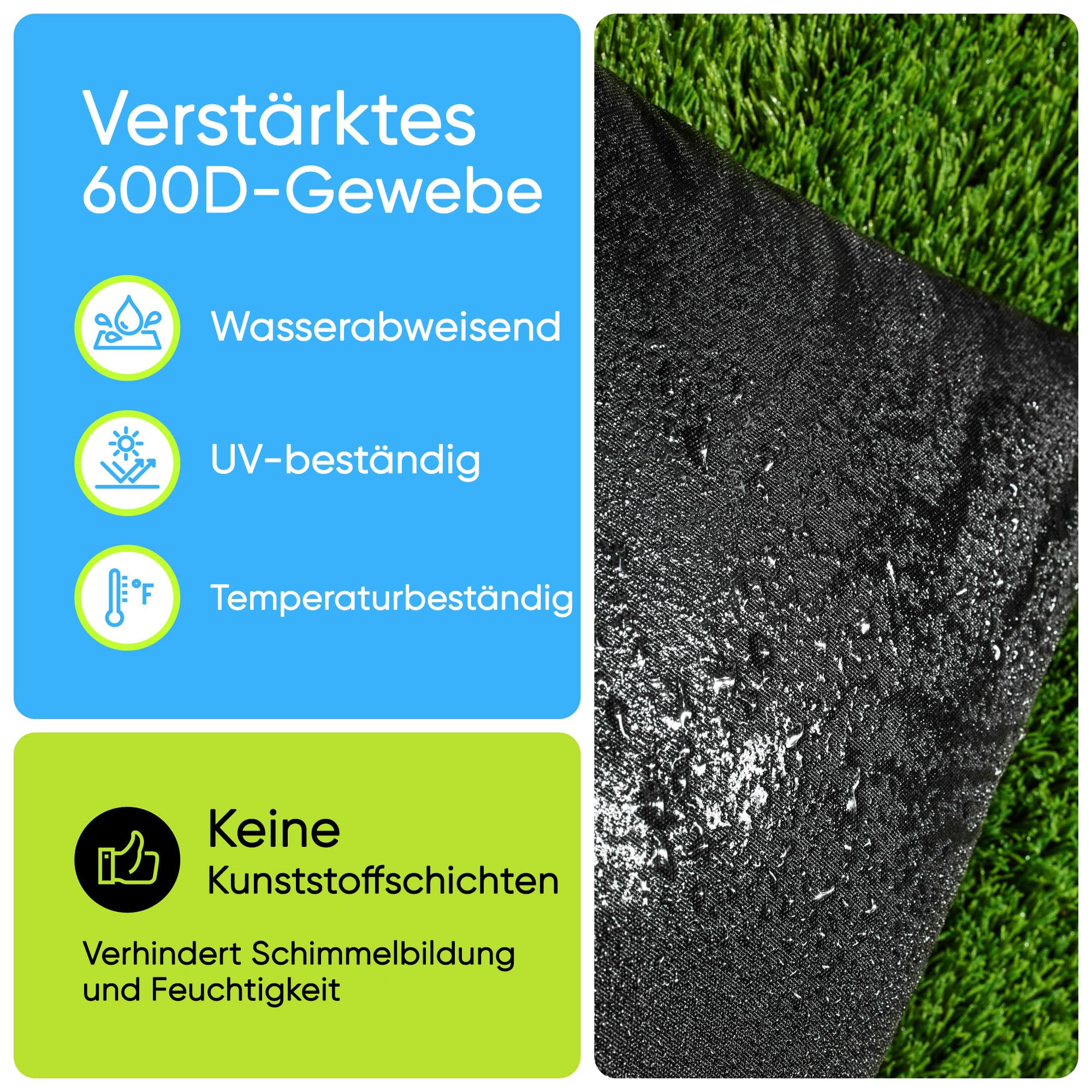BaseMate Füllbare Sandsäcke für Sonnenschirmständer, 2 befüllbare Sandsäcke je 22 kg, Gebogene Sandsäcke für Outdoor-Schirmständer