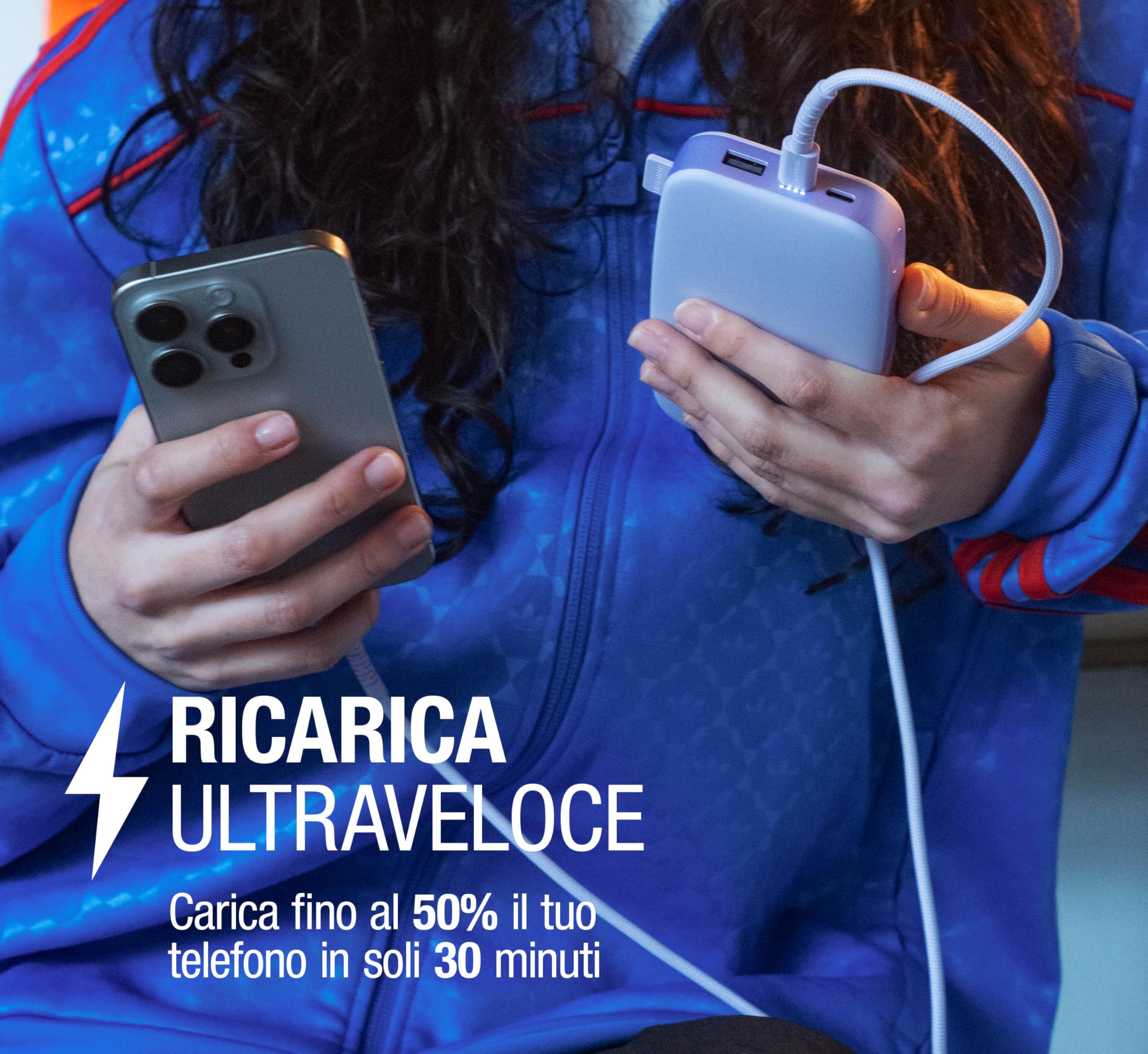 Fresh 'n Rebel Powerbank - USB-C in & out - Ricarica rapida (Fast Charge 20W) - 6 funzioni di sicurezza - Batteria esterna portatile per iPhone e Android (Berry Red, 18000 mAh)