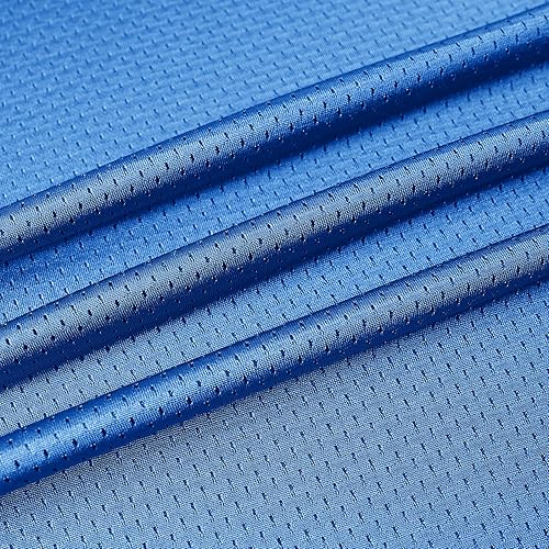 Miniatura 5 de Camiseta de fútbol en blanco, camiseta de fútbol liso de la práctica de malla deportiva de hip hop de los años 90