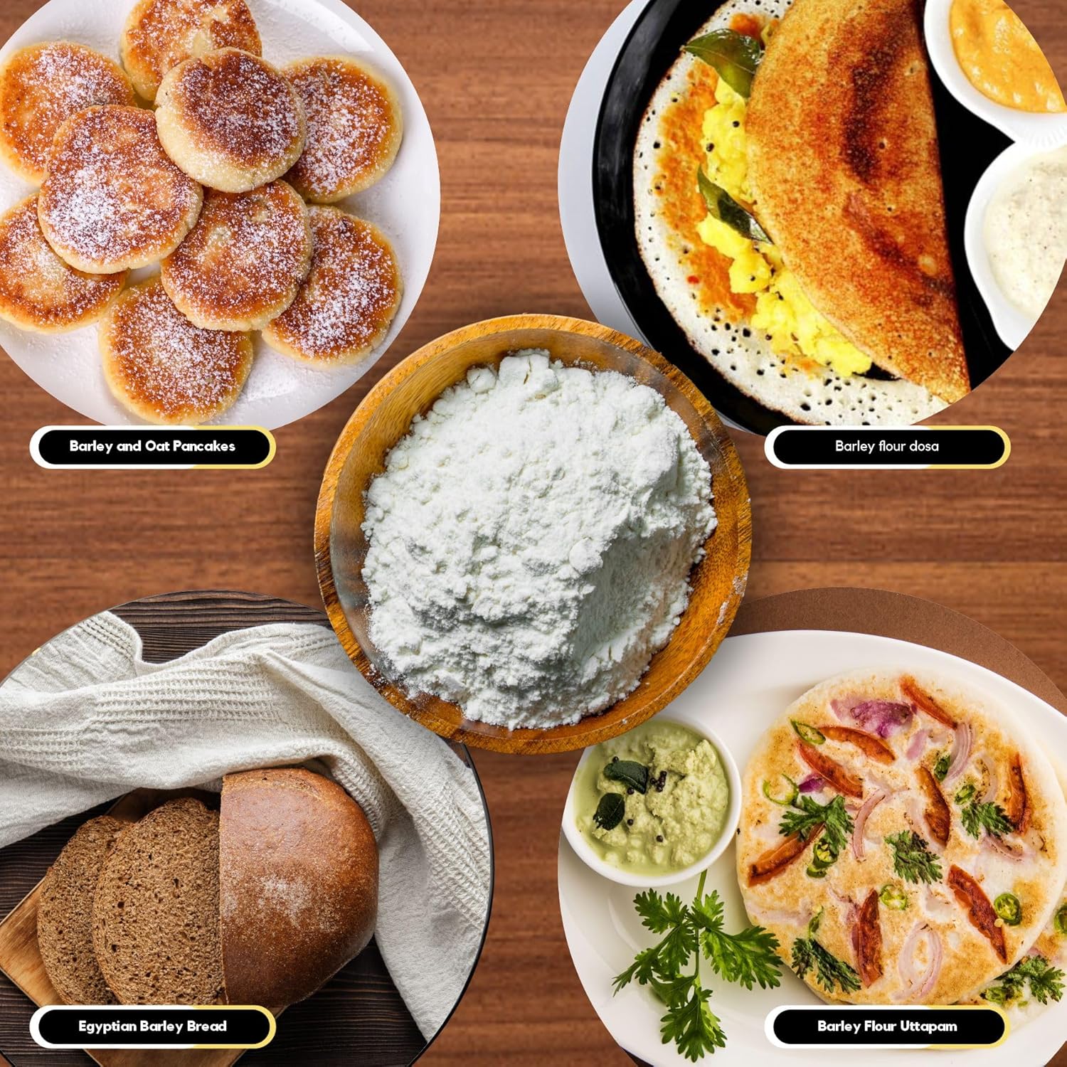 Organic Zing Organic Barley Flour | Organic Hulled Barley ground into Flour - 454 gm - Image 3