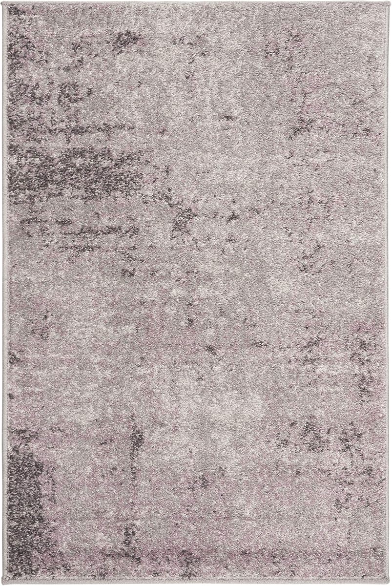SAFAVIEH Adirondack Collection Accent Rug - 2'6" x 4', Light Grey & Purple, Modern Abstract Design, Non-Shedding & Easy Care, Ideal for High Traffic Areas in Entryway, Living Room, Bedroom (ADR130M)