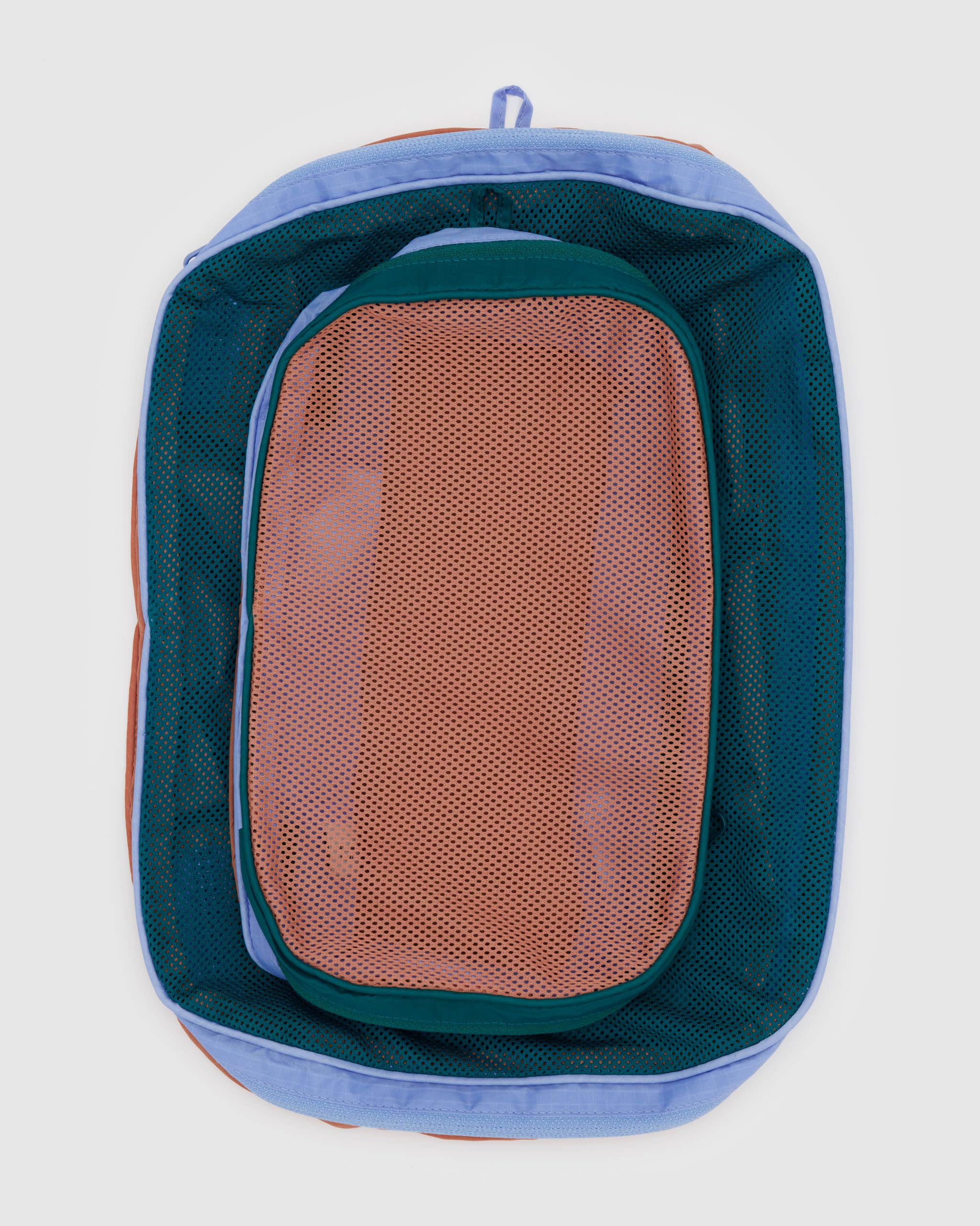 BAGGU Packing Cube Set, Mesh Canyon, Large measures 10