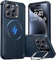 Vista 42 de ESR Funda magnética resistente para iPhone 13 Pro con soporte, protección contra caídas de grado militar de 23 pies, compatible con accesorios