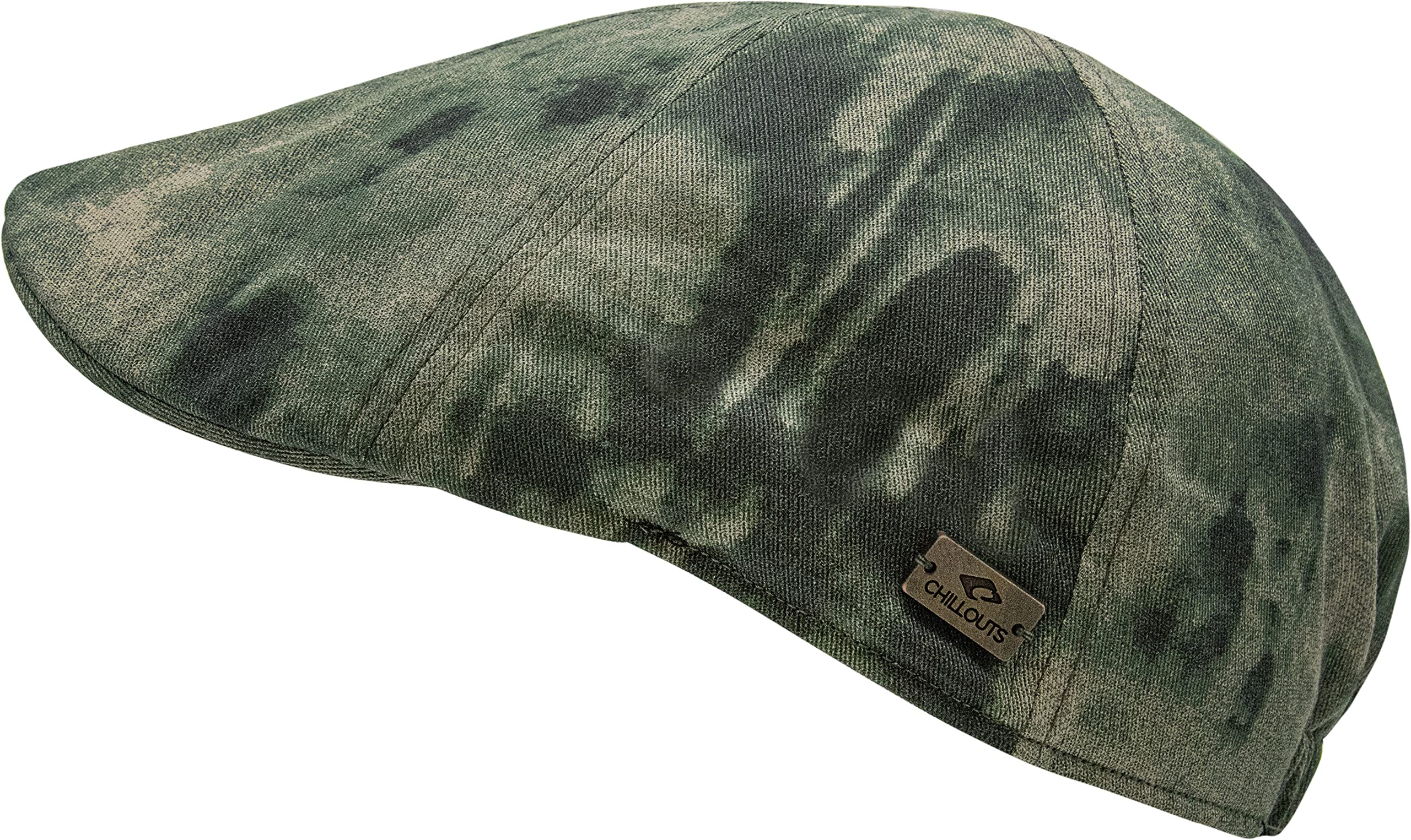 CHILLOUTS Belmont Flat Cap Ivy hat Cotton (One Size - Olive)