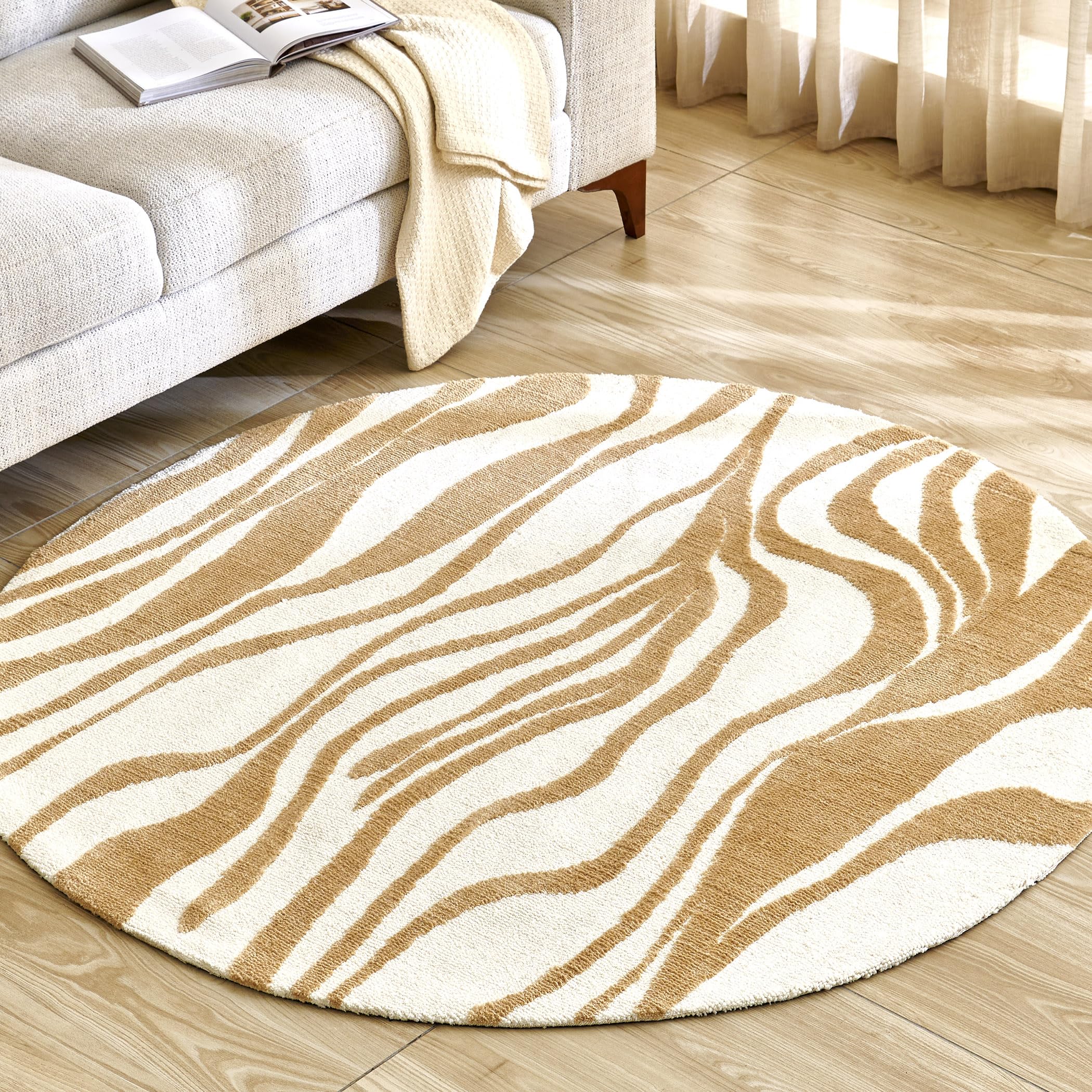 Buy Home Centre Monalisa Wavora Knitted Carpet - 150x150cm Online