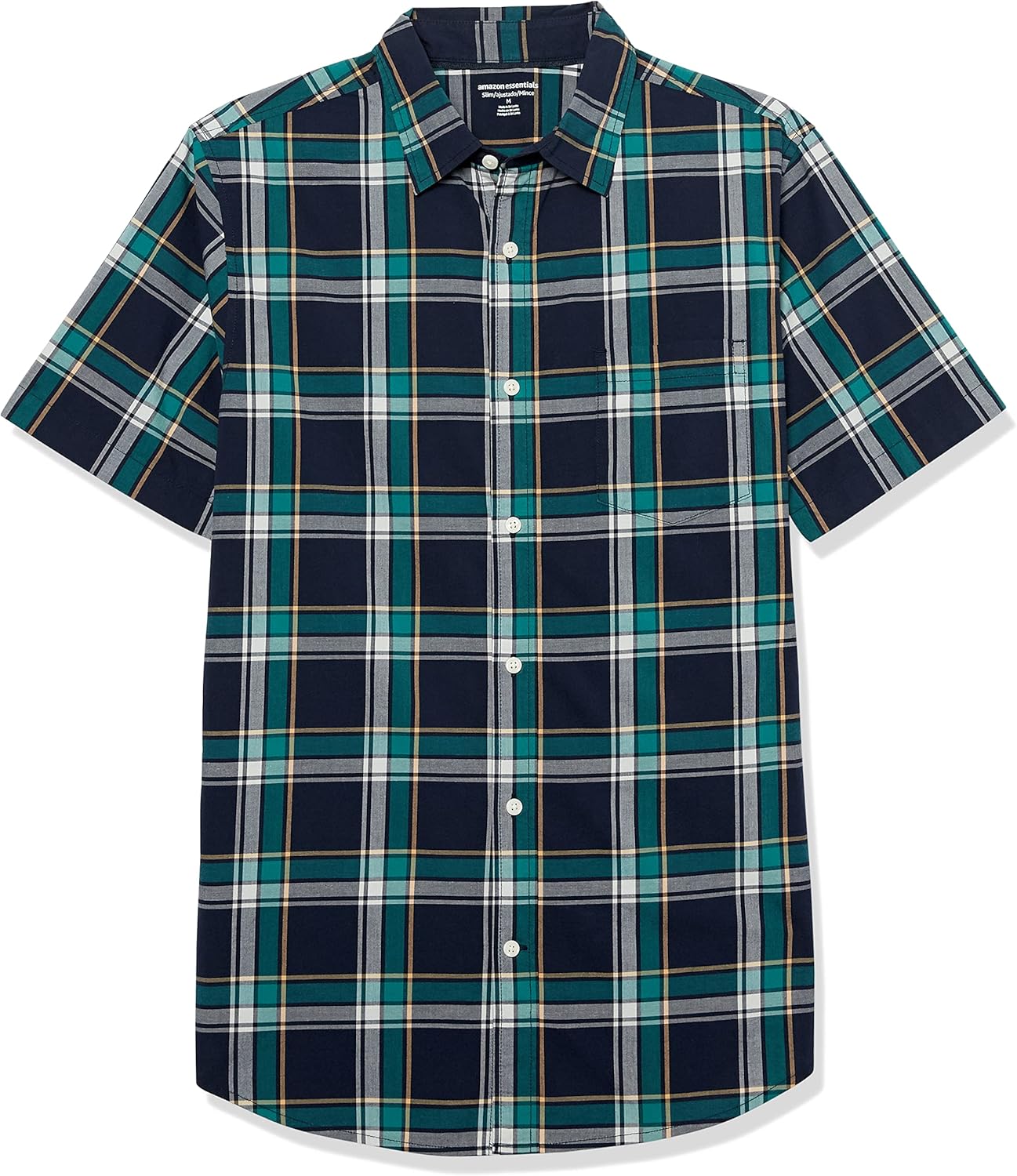 Amazon Essentials Men's Slim-Fit Short-Sleeve Poplin Shirt - Image 7