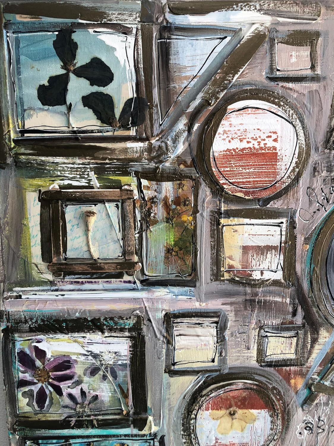 Mixed media wall art, Designer collage, Retro wall decor, original art, gift for musician, library decor, gift for antique collector