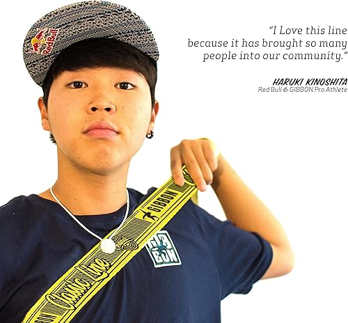 Miniatura 8 de Gibbon Slacklines Classic Line mit Treewear, Gelb, 49.2 ft (41.0 ft de banda + 8.2 ft de banda de ratschenband), inklusive Ratschenschutz,