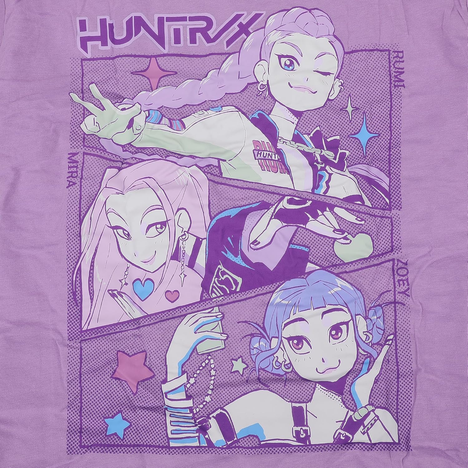 Bioworld KPop Demon Hunters Character Womens AOP Pajama Set - Image 4