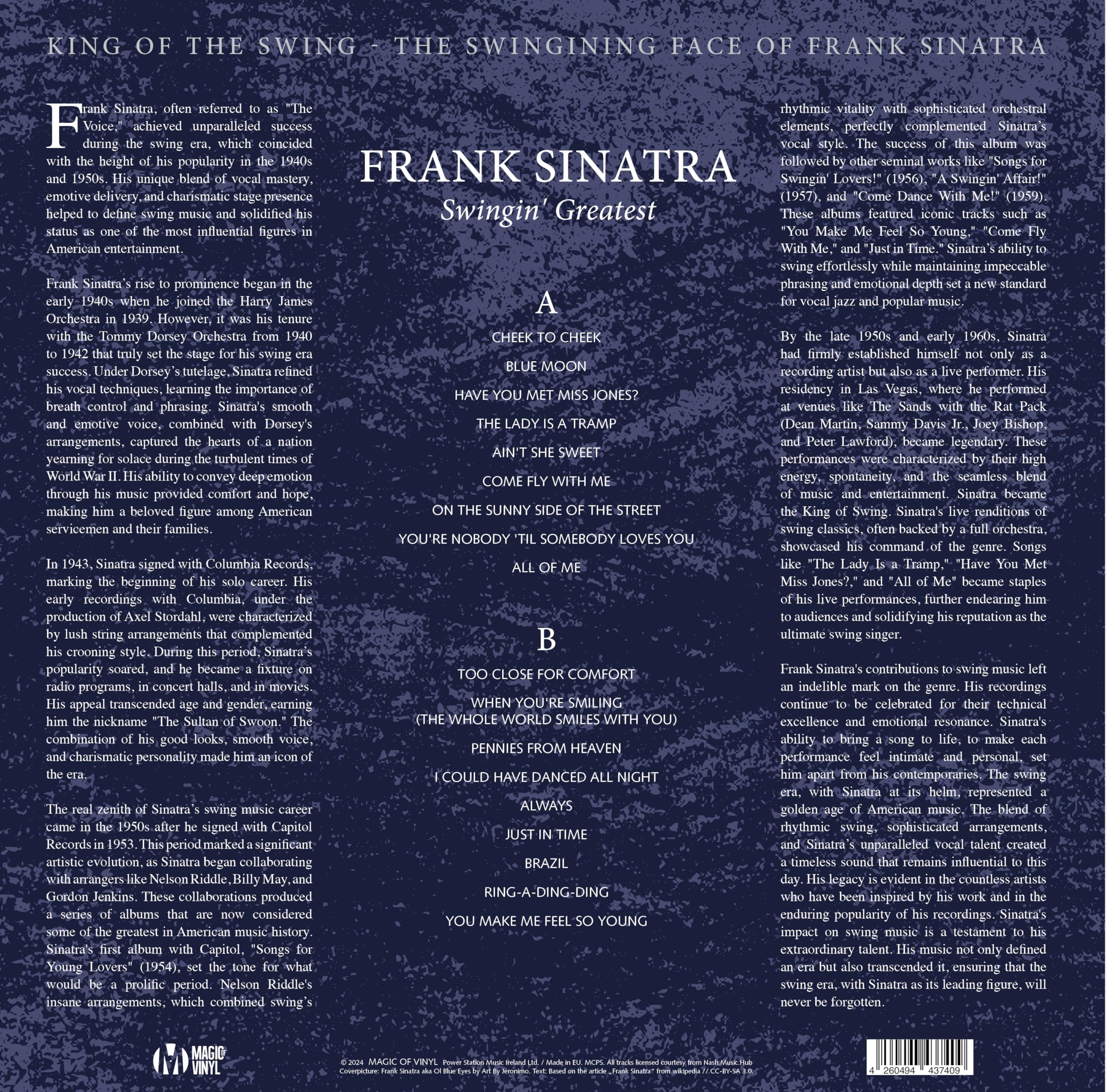 Frank Sinatra - Swingin’ Greatest - Limitiert 180gr. Swirl