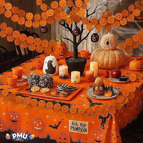 Miniatura 4 de PMU Guirnalda de calabaza de alambre brillante para Halloween, festivales de otoño, fiestas de Halloween, bodas, cumpleaños de Halloween, Halloween,