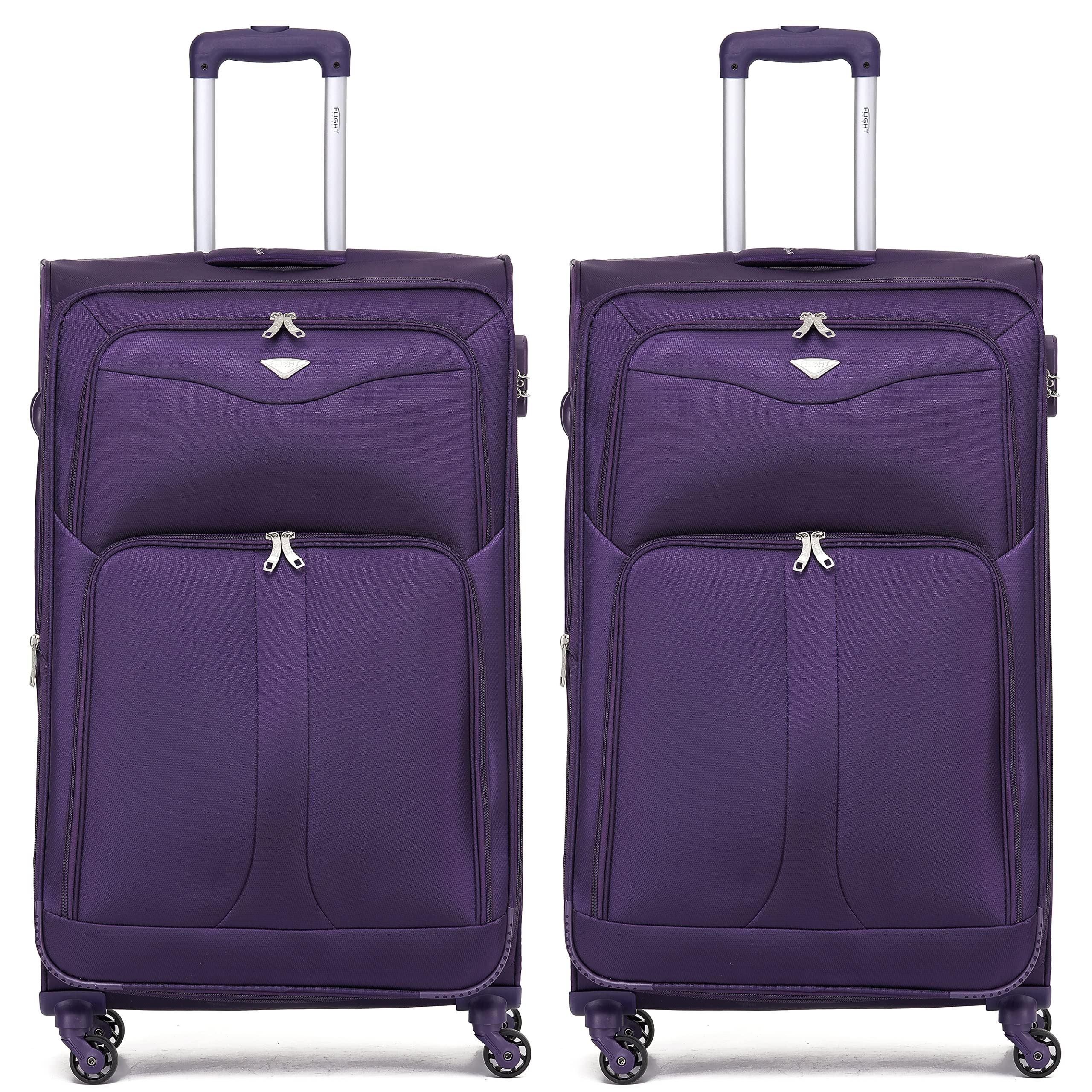 Flight Knight Lightweight 4 Wheel 800D Soft Case Suitcases Anti Crack Cabin & Hold Luggage Options Approved for Over 100 Airlines Including easyJet, BA & Many More! — view 22
