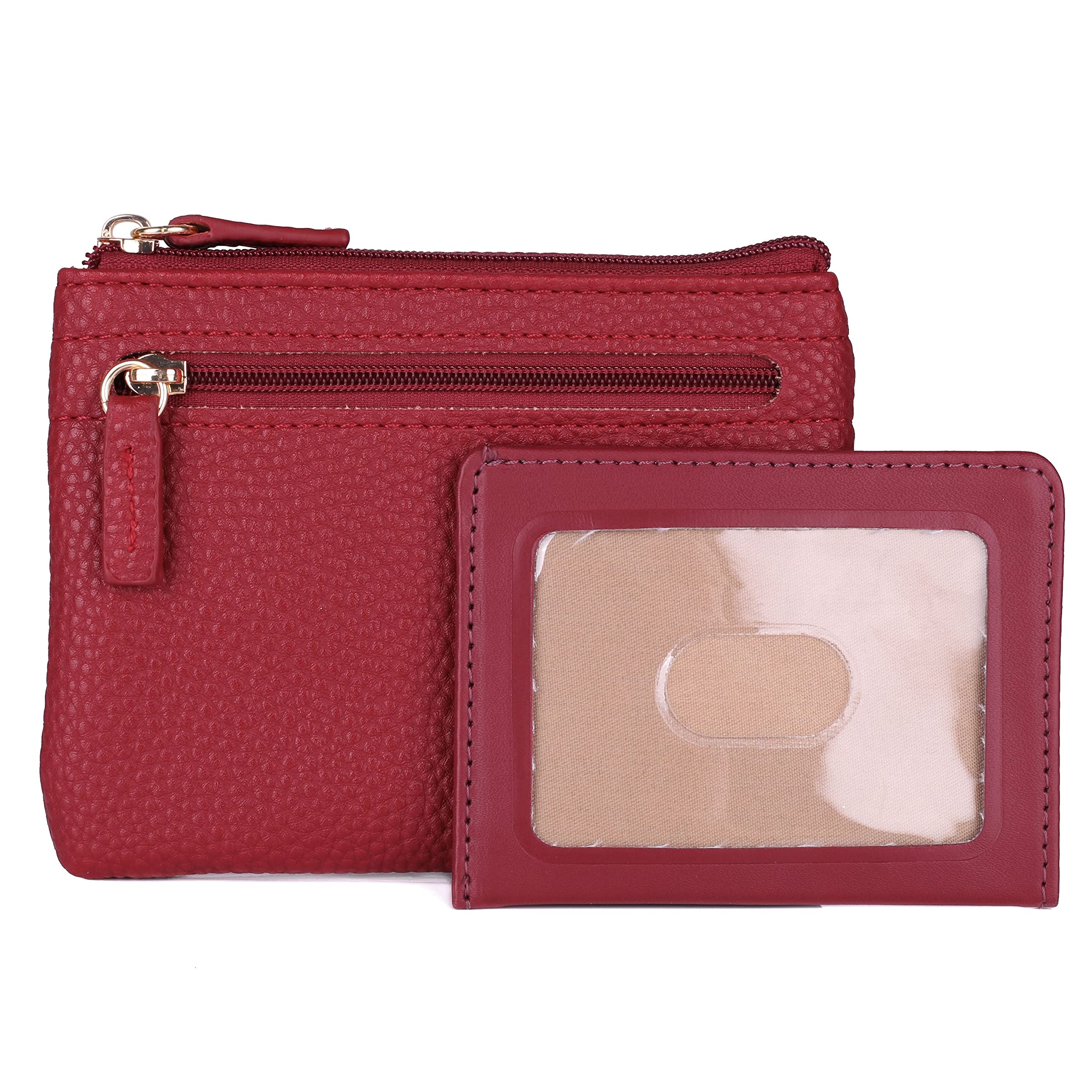 Julia Buxton Pebble RFID Pik-Me-Up® Large ID Coin/Card Case Red