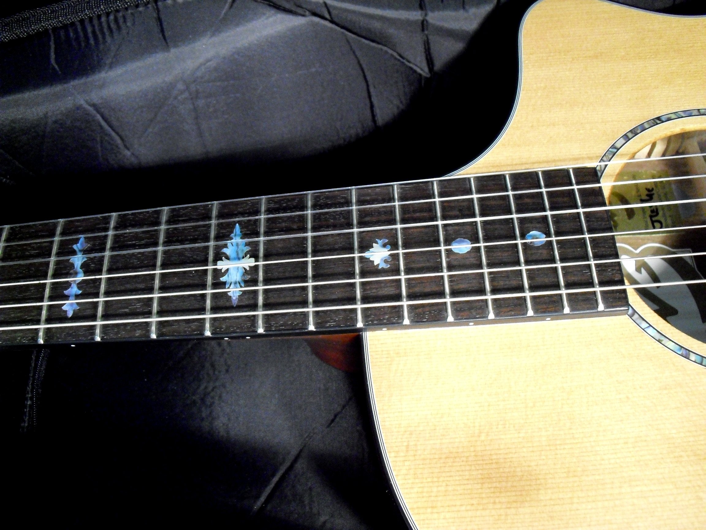 Inlay Sticker Progi Markery do gitar basowych i banjos - Aged Banjo Markery progów - Abalone niebieski, F-004BJ-BL