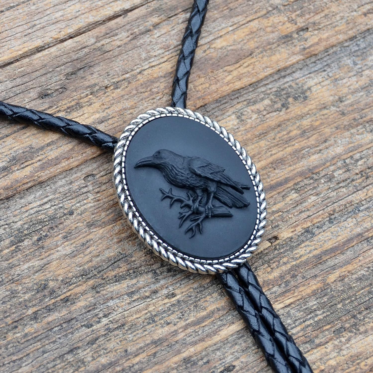 Raven Bolo Tie