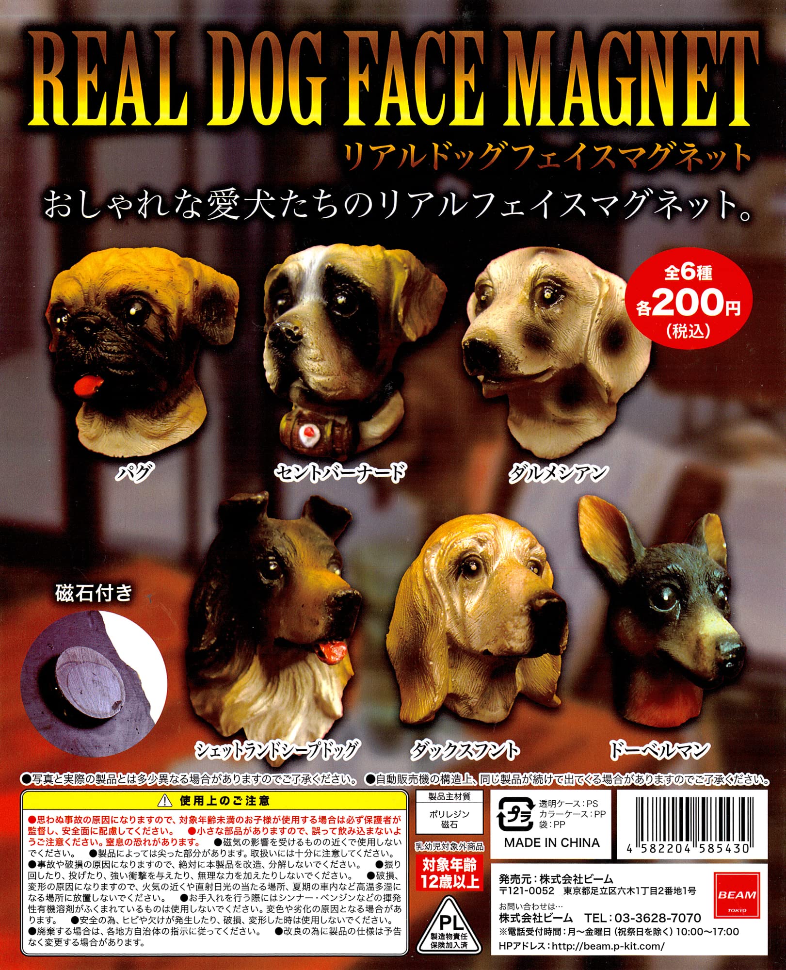 Amazon.co.jp: REAL DOG FACE MAGNET リアルドッグフェイスマグネット