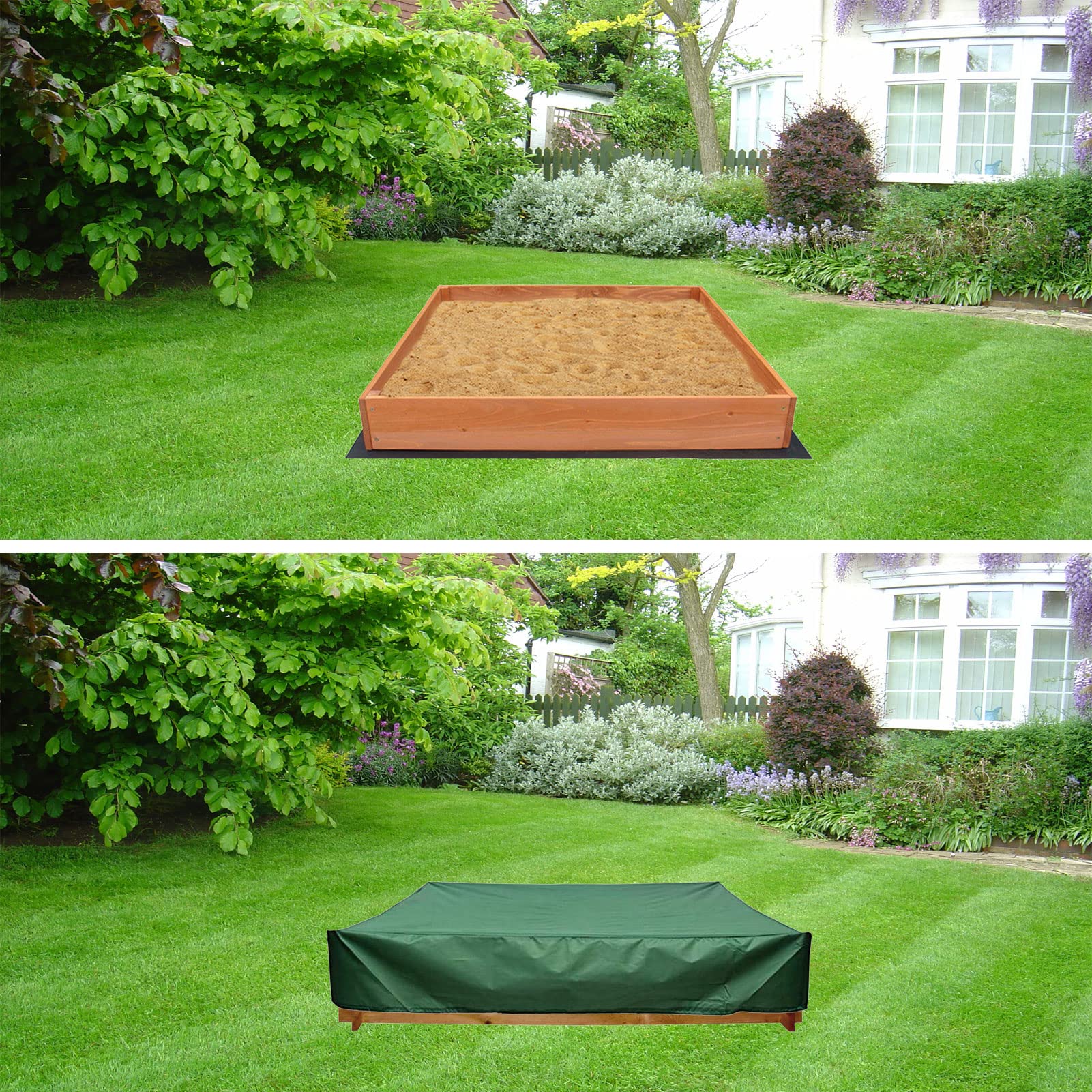 Sandkastenabdeckung 150x150 Cm - Wasserdicht & UV-beständig Aus Oxford-Gewebe