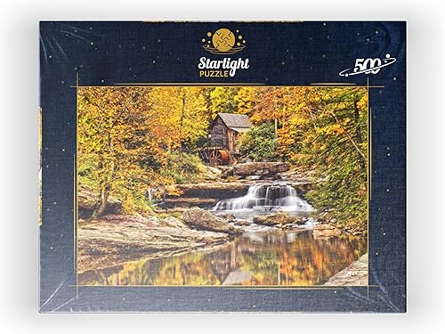 Miniatura 8 de MyPuzzle The Glade Creek Grist Mill in Babcock State Park en el sur de Virginia Occidental - Rompecabezas prémium de 500 piezas para adultos