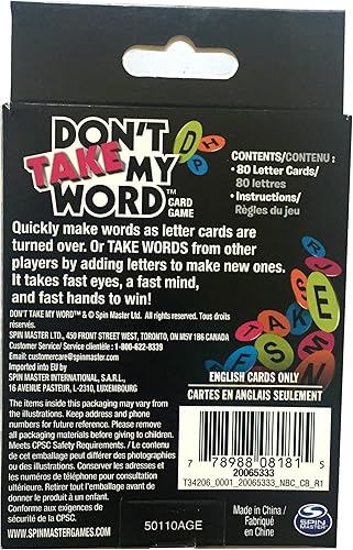Miniatura 2 de Juego de cartas Dont Take My Word