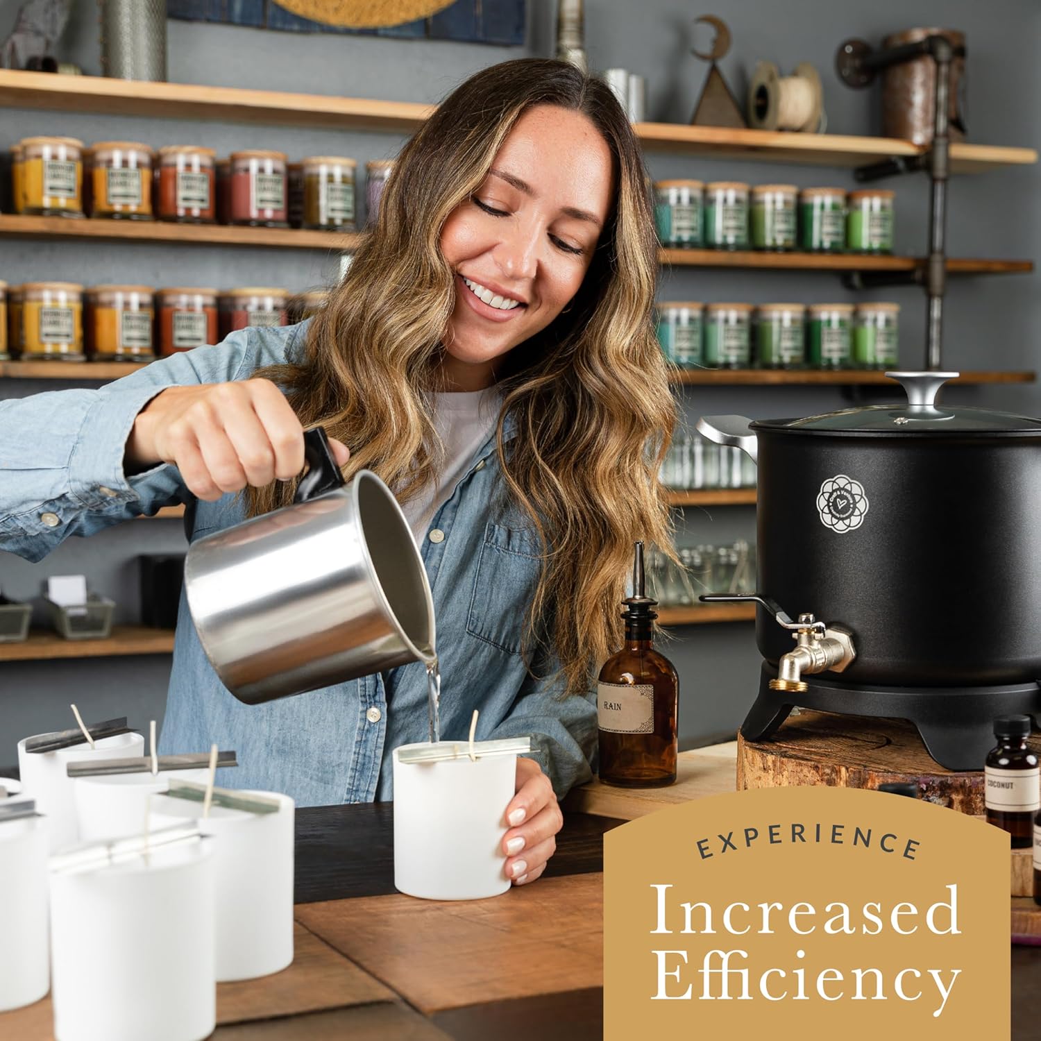 Craft & Venture Wax Melter for Candle Making Candle Wax Melting Pot