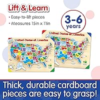 Vista 3 de El viaje de aprendizaje Lift & aprender EE. UU. Mapa Puzzle