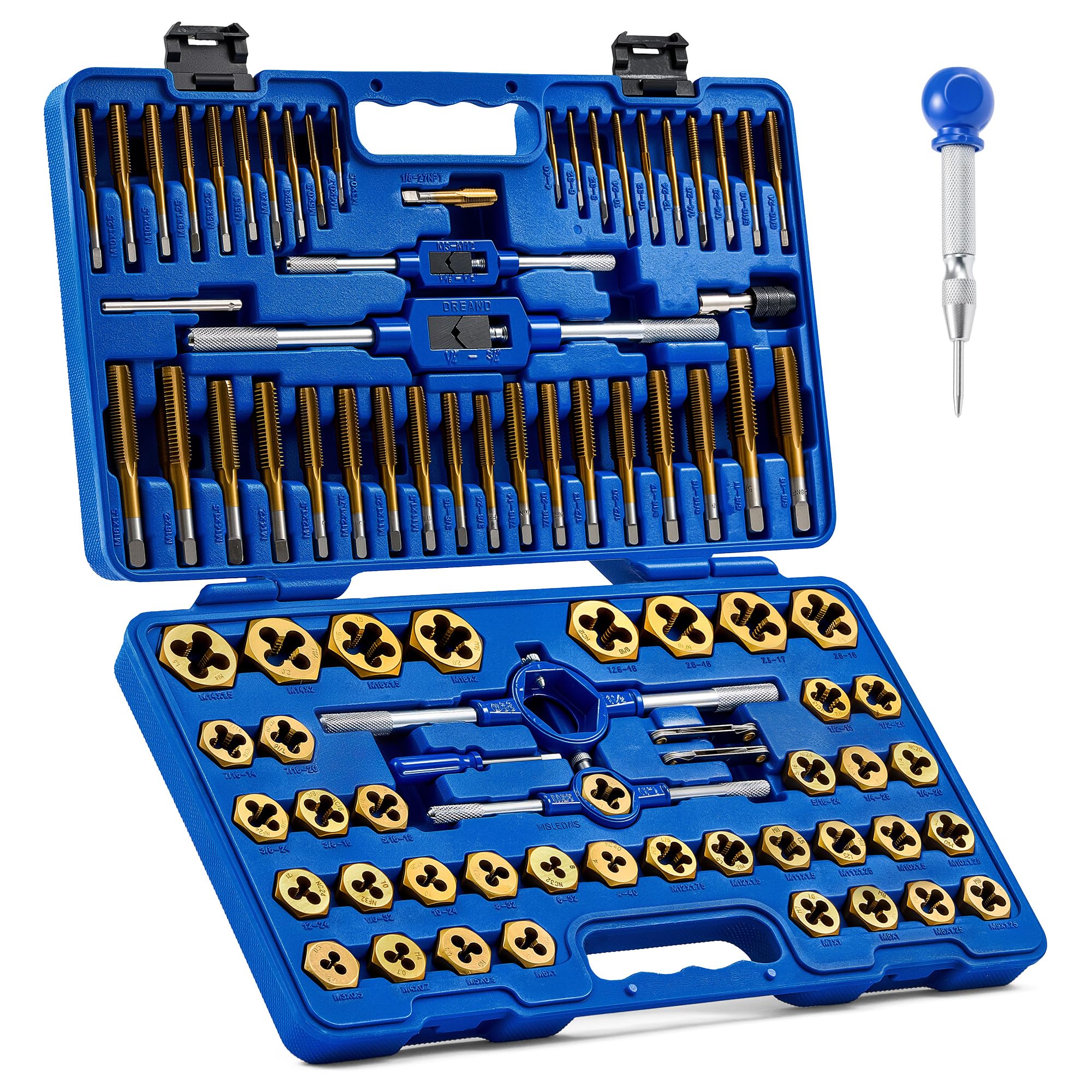 OMT Tap & Die Set - SAE & Metric Threading Kit -12