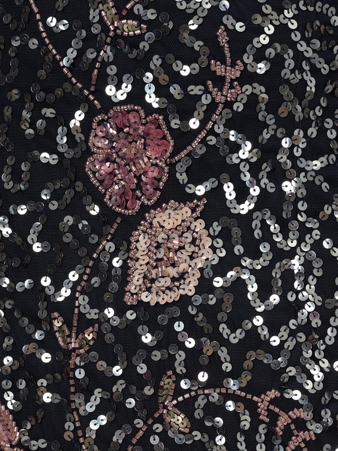 Adrianna Papell Womens Bead Flounce Hem Dress - Image 3