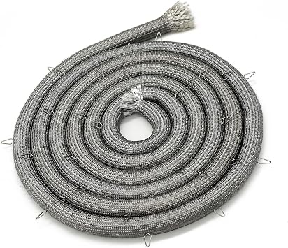 Upgraded Whole Parts Range/Oven Door Seal Gasket Including 29 Mounting Clips Part# 00491569 - Replacement & Compatible with Some Bosch and Thermador Ranges or Ovens
