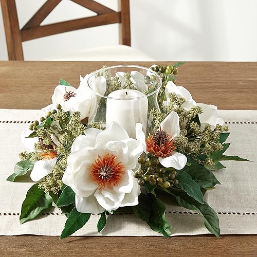 Miniatura 5 de Nearly Natural Magnolia Candelabrum - Arreglo floral de seda