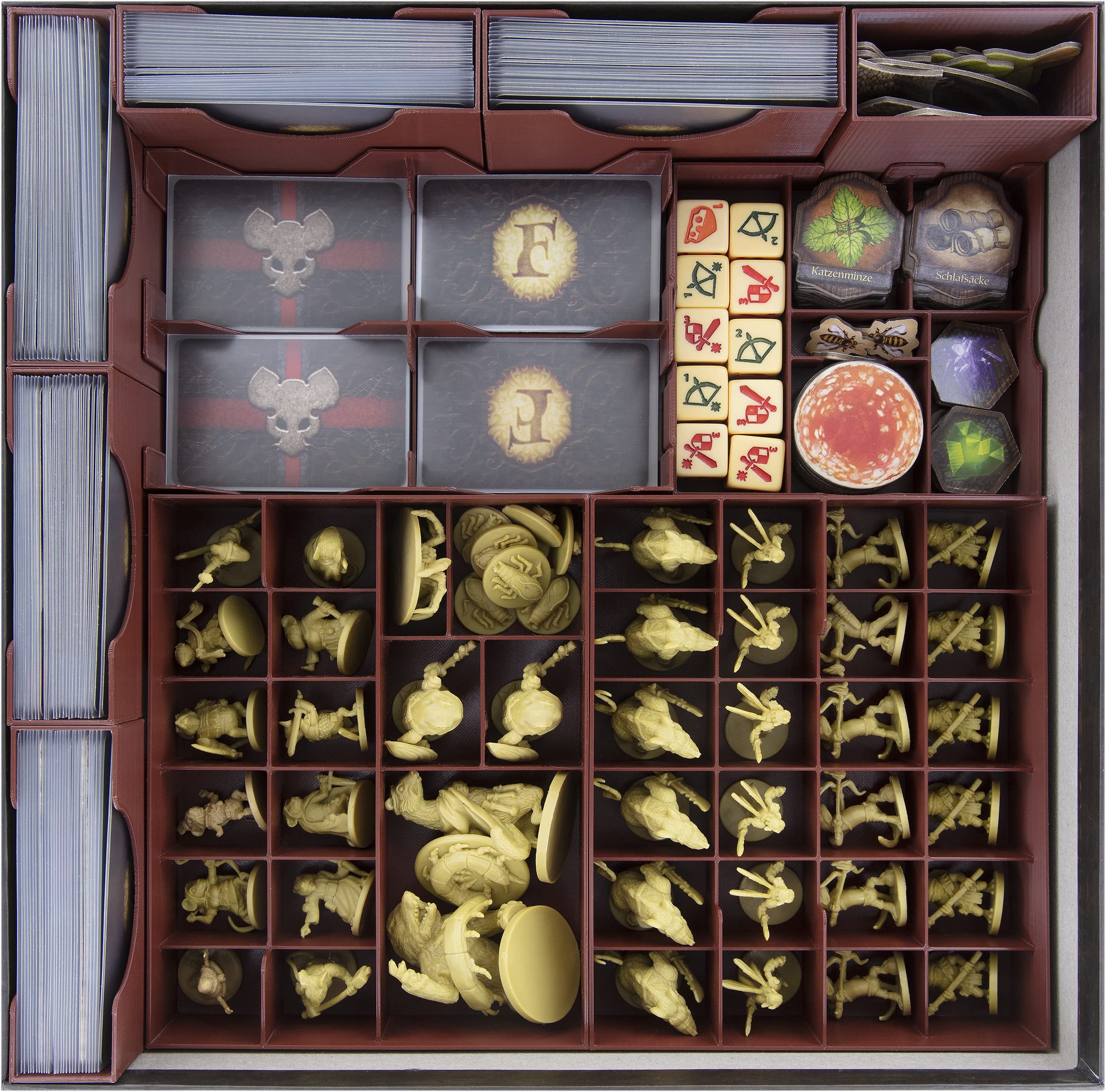 Feldherr Organizer kompatybilny z grą Mice and Mystics + Heart of Glorm + Downwood Tales - pudełko z grą podstawową