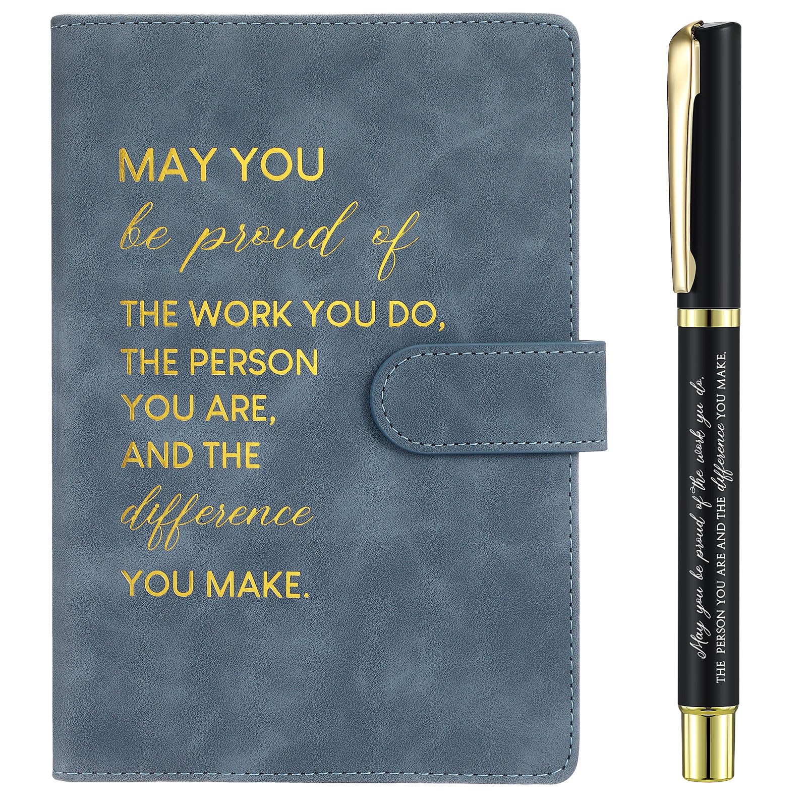 Sinmoe Inspirational Leather Notebook and Pen Set