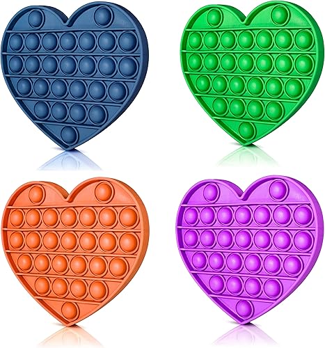 Dookeh Juguete sensorial de burbujas para reventar burbujas - Juguete sensorial de burbujas para presionar (4 piezas)