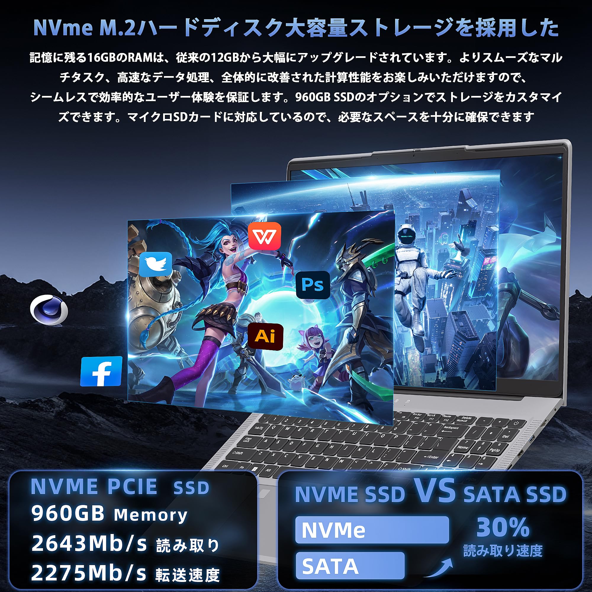 Windows11 Core i7-1195G7 SSD1TB メモリ32GB Amazon.co.jp: ゲーミングデスクトップパソコン 第7世代Core i7