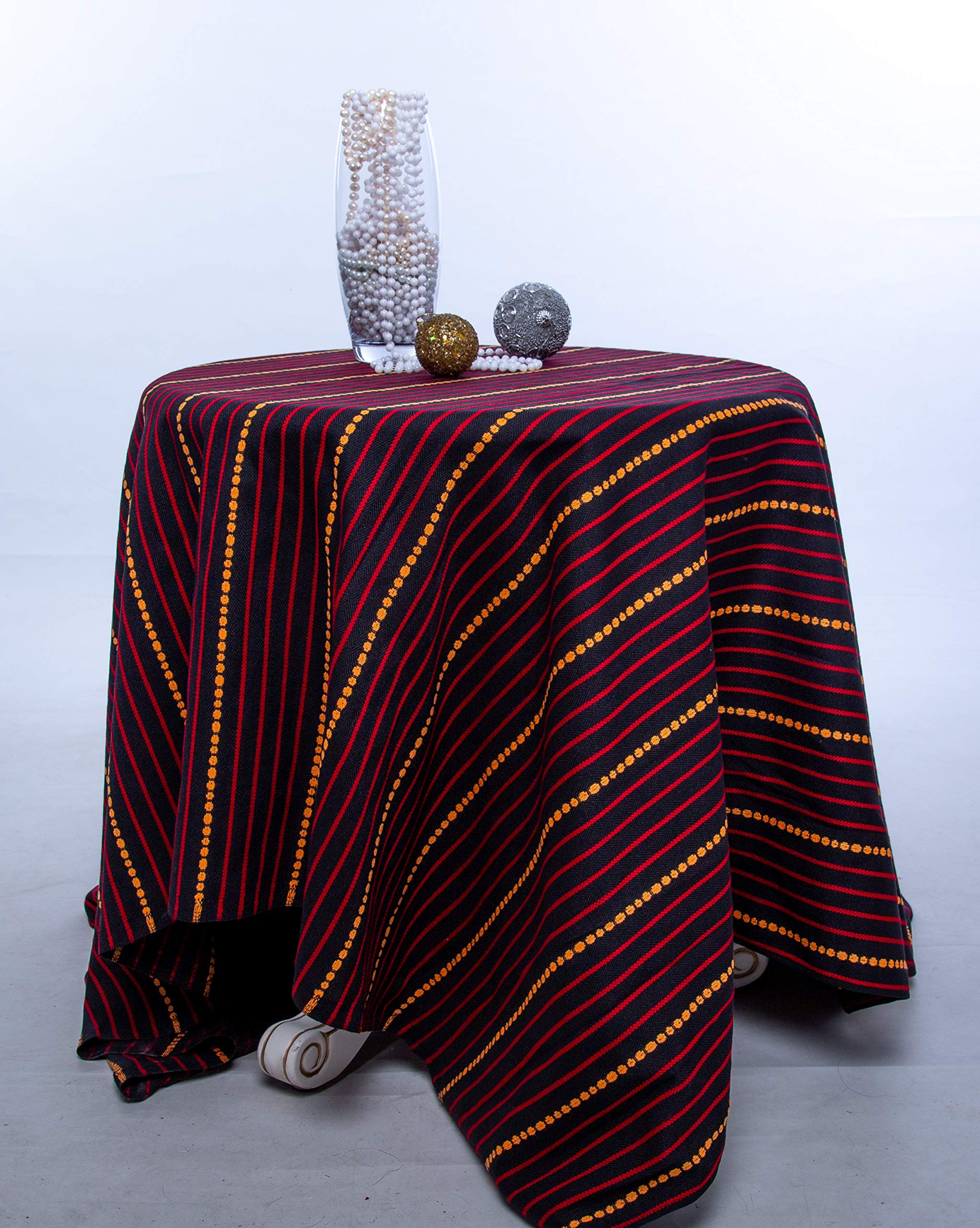 Decorative Ukrainian Ornament Tablecloth Ethnic PLAKHTA red Black Yellow 400x150 cm / 150