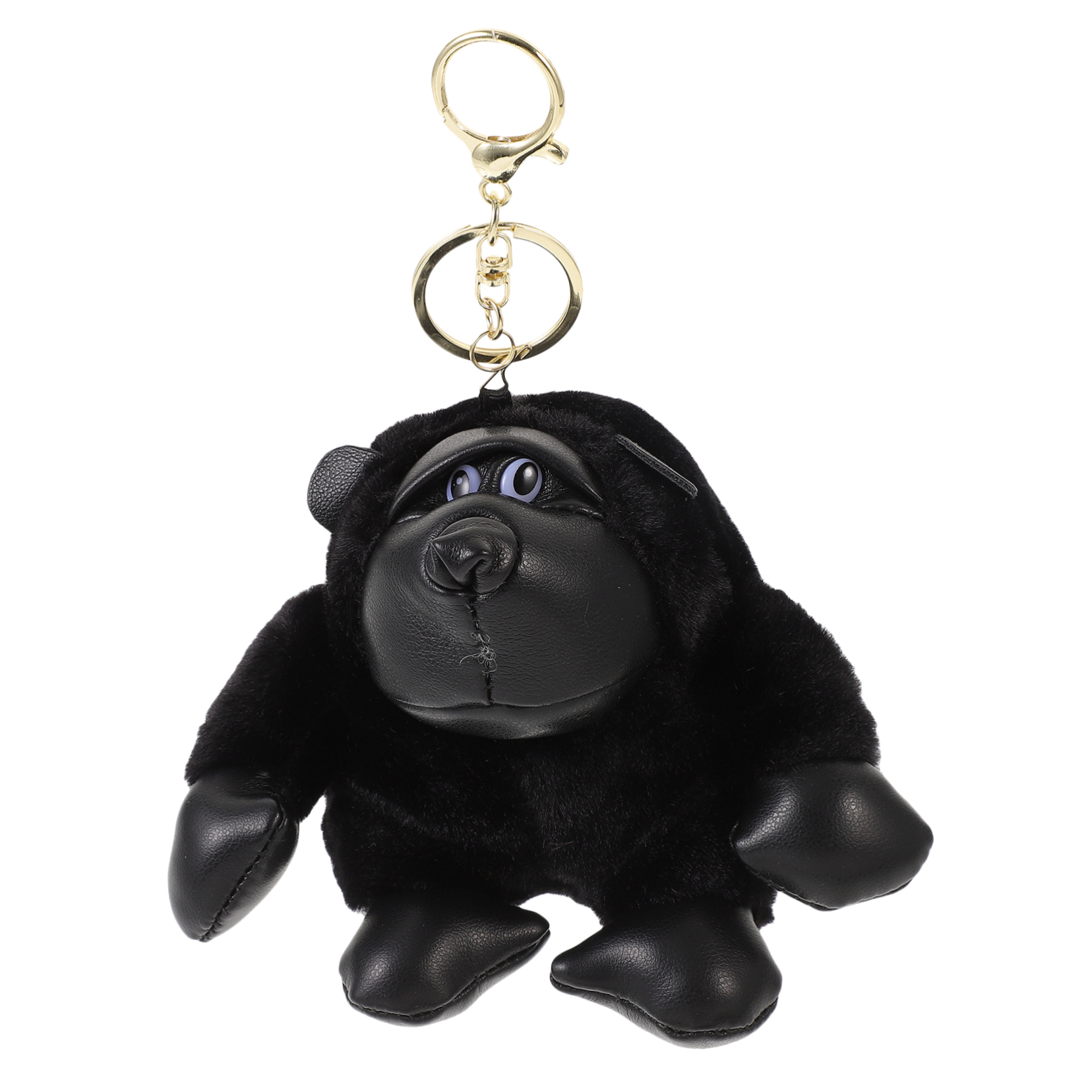 KOMBIUDA Plush Gorilla Keychain Cute Stuffed Animal Keyring for