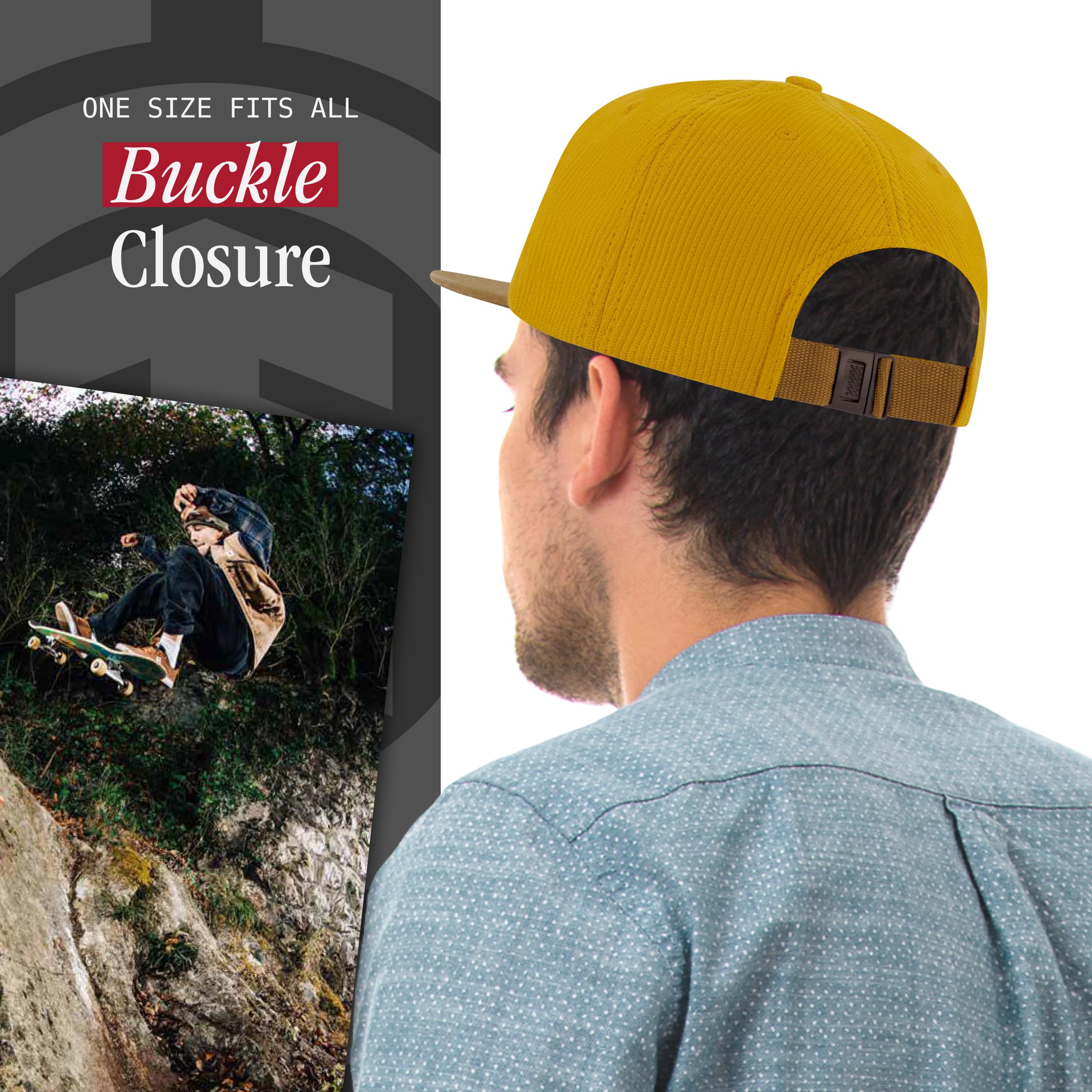 Concept One Lement Baseball Hat, Adult Low Profile with Straight Brim Chapeau, café, Taille Unique Mixte