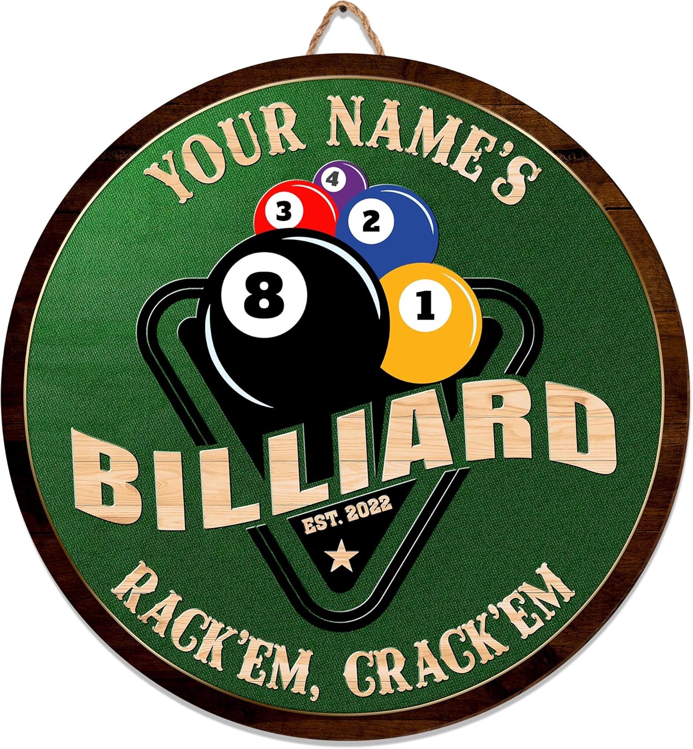 Artsy Woodsy Custom Billiards Room Billiards Club Printed