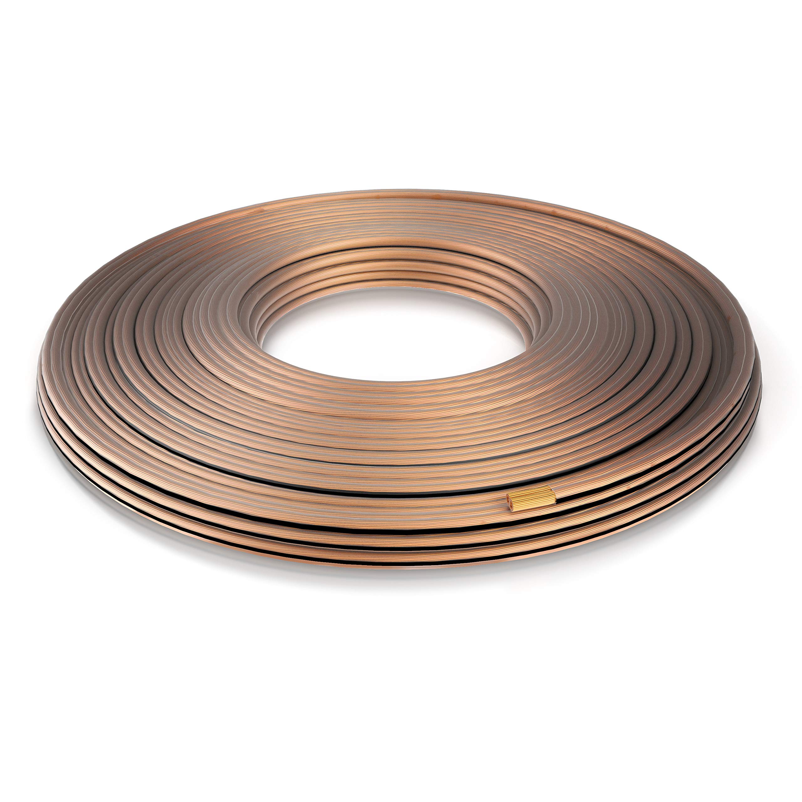 CSL - Lautsprecherkabel OFC - 15m - 2 x 2,5 mm² Boxenkabel - reines Kupfer - Boxenkabel - speaker cable – LS Kabel - transparent mit Polaritätskennzeichnung - für Lautsprecher & Surround Systeme