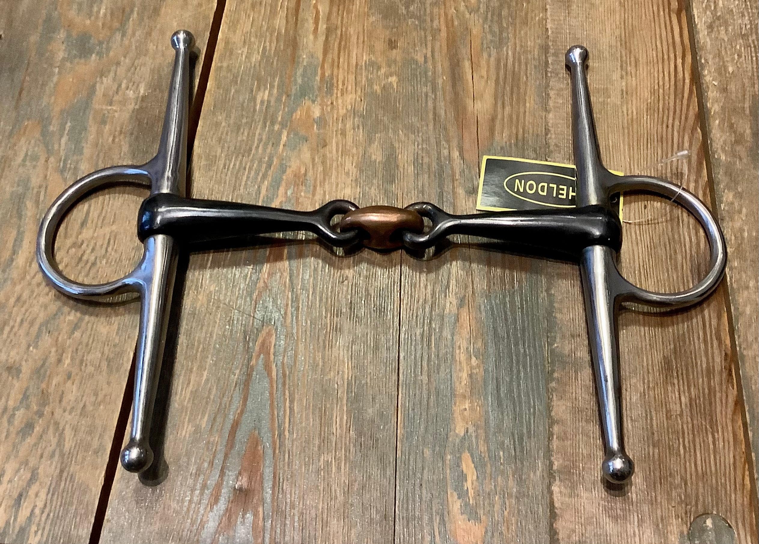 Full Cheek Sweet Iron Snaffle with Copper Lozenge - 4 1/2-6โ - BD Legal 12.5cm/5โ