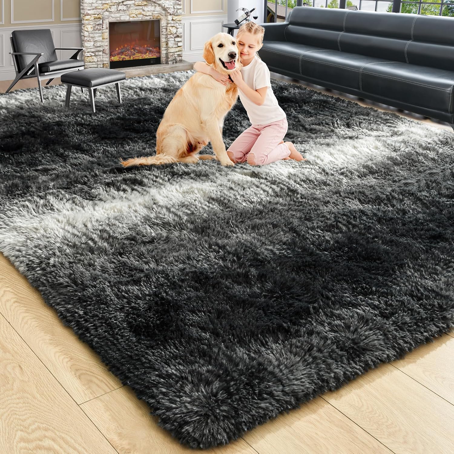 Amazon.com: Noahas Large Fluffy 6x9 Area Rugs for Living Room Bedroom ...