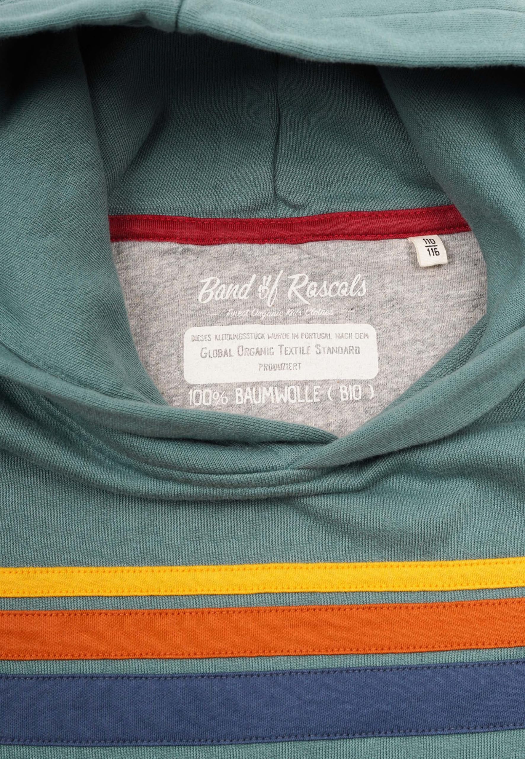 Band of Rascals Kinder Kapuzenpullover 70th Stripes aus Bio-Baumwolle