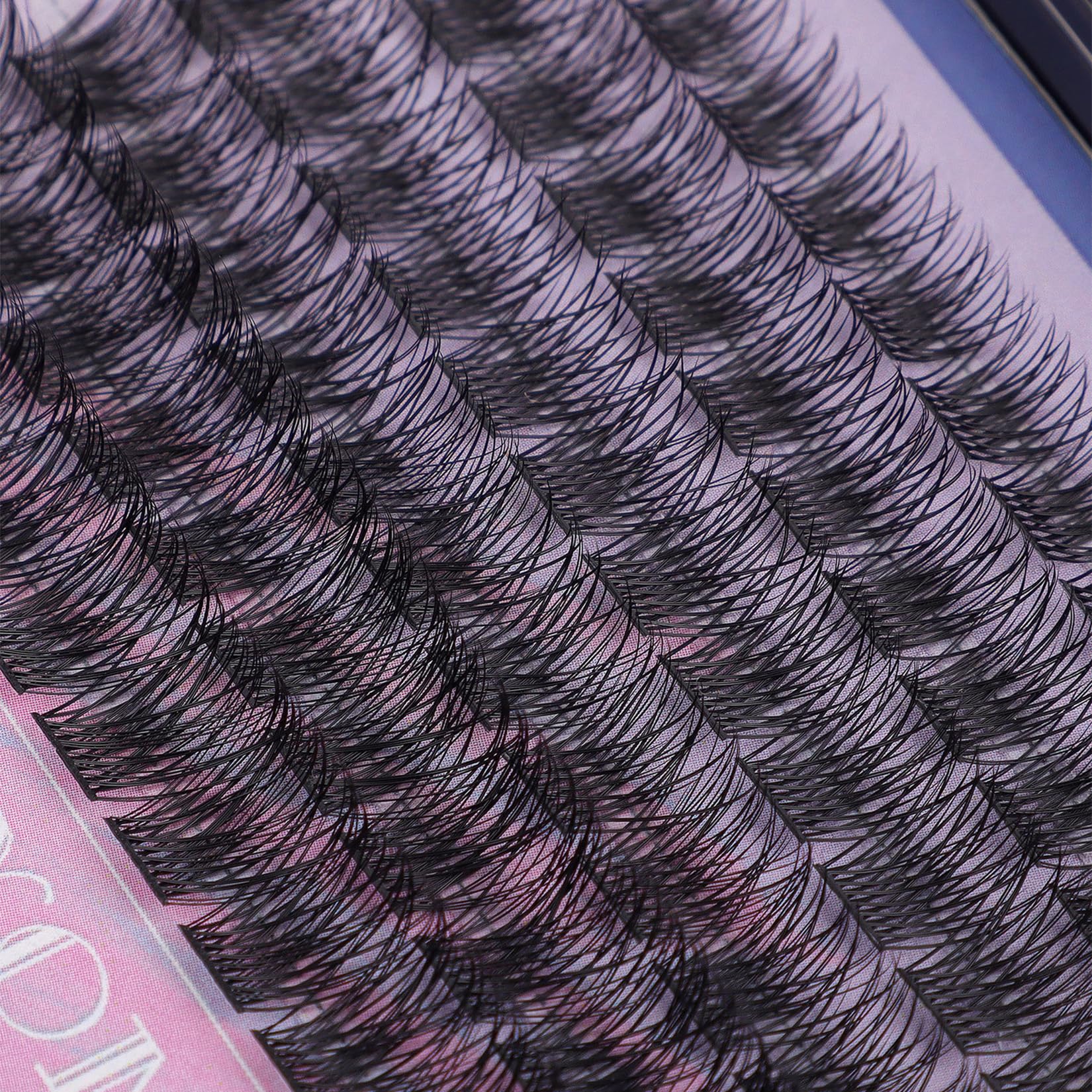 Wispy D Curl Cluster Lashes Extensions 8mm to 16mm, DIY Lash Kit with Professional Tweezers - Image 4