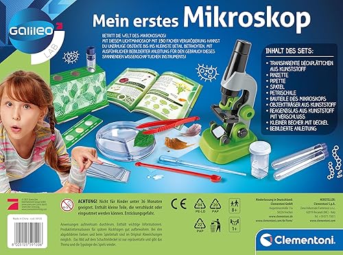 Miniatura 4 de Clementoni 59120 Galileo Science First Microscopio, colorido