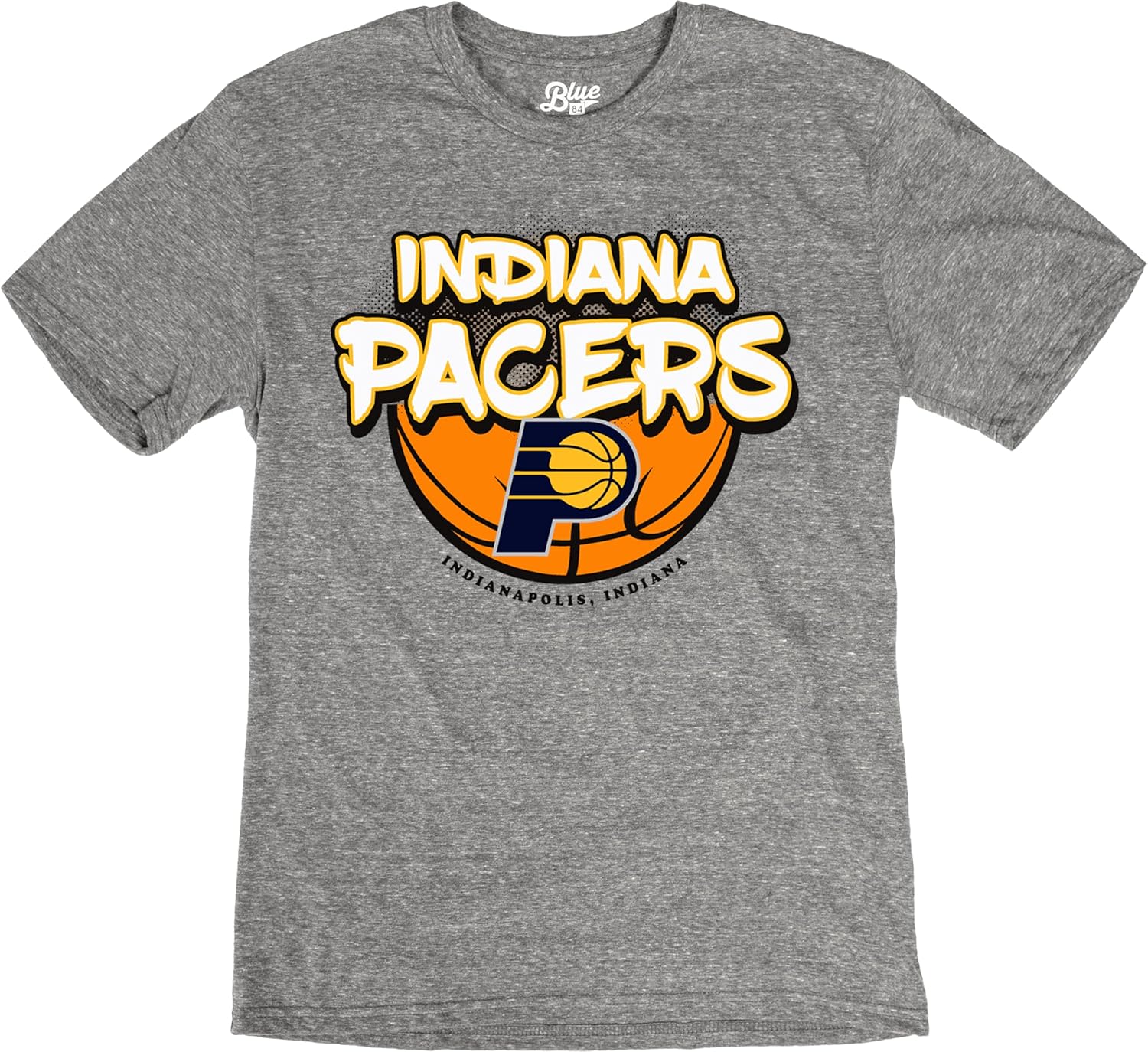 Blue 84 NBA Unisex-Adult NBA Officially Licensed Tri-Blend T-Shirt Heather Gray - Image 3