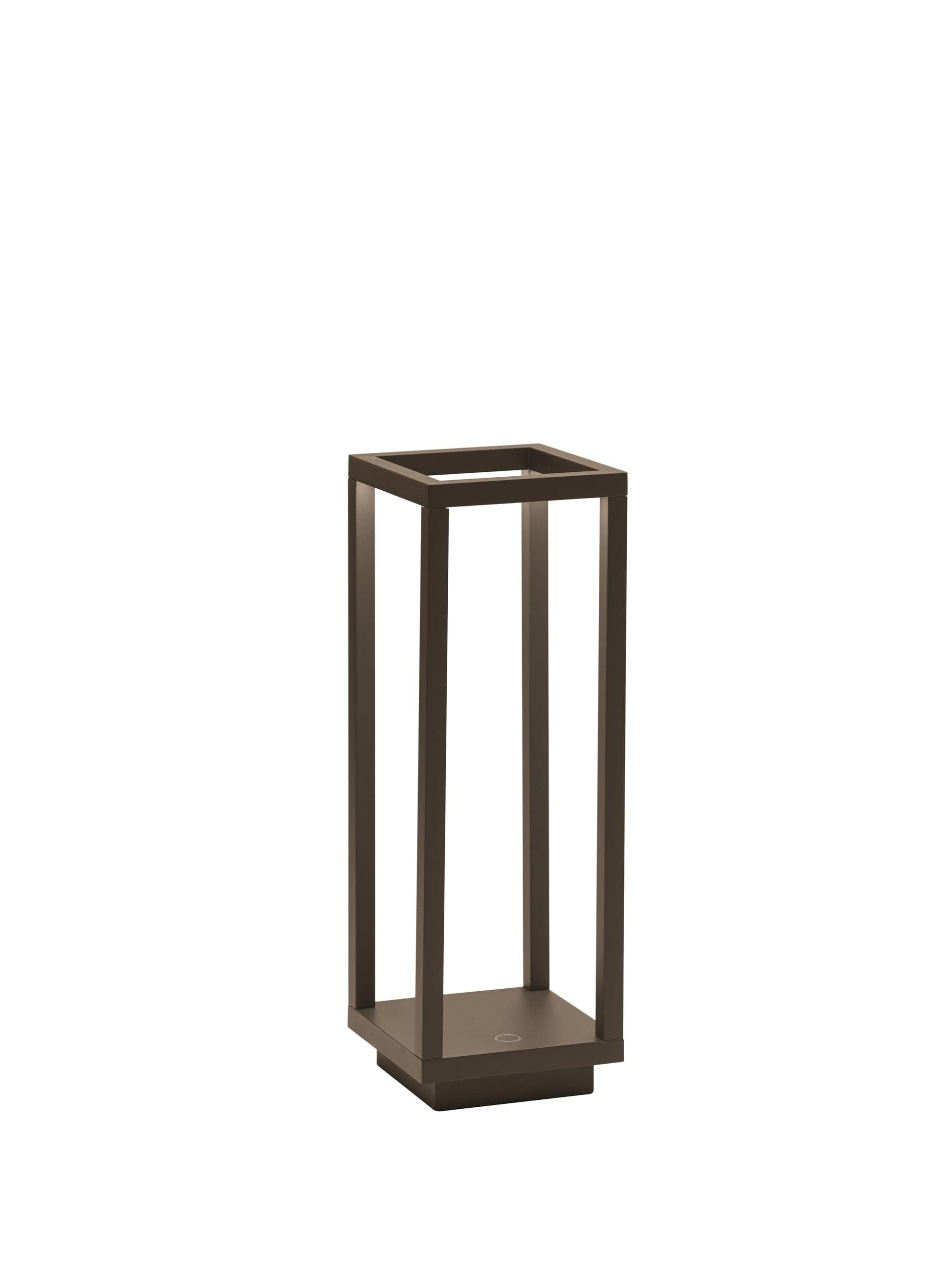 Zafferano, Lampada Home Pro, Lampada da Tavolo Ricaricabile e Senza Fili con Controllo Touch, Adatta per Salotto ed Esterni, Dimmer, 3000 K, Altezza 29,4 cm, Colore Corten